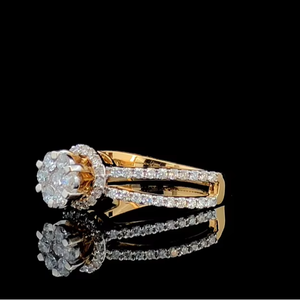 Bague de fiançailles en diamant de laboratoire certifié SGL de 0,70 CTW, or 14 carats, taille ronde, pour femme - Product Image 3