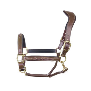 Vente en gros de licol de cheval tressé en cuir de nylon durable accessoire de bride de style occidental de conception personnalisée pour l'équitation de selle australienne - Product Image 1