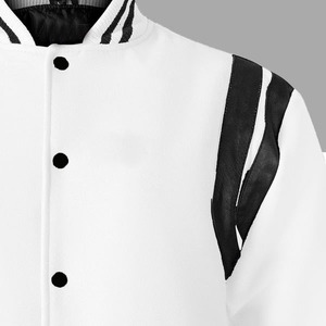 Veste d'université baseball vintage en polyester personnalisée OEM Vestes coupe-vent pour jeunes avec logo personnalisé pour hommes - Product Image 4