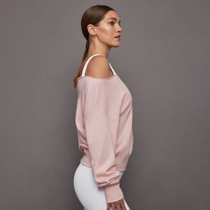 Sudadera de Invierno para Mujer, Nueva Moda, Cuello Redondo con Media Cremallera, Sin Tejido, Manga Larga, Color Sólido, Informal, con Capucha - Product Image 2