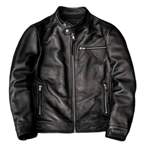 Nueva chaqueta de bombardero de piel de oveja para hombre, tendencia caliente, moda de invierno con cuello levantado, diseño de amante caliente - Product Image 1