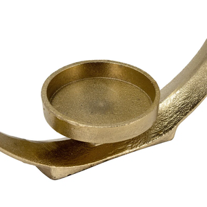 Bougeoir en métal fait main pêché à l'or pour la maison Bougeoir en métal décoratif d'intérieur - Product Image 3