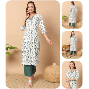 Vente en gros NEETA CREATION Collection de Kurtis modernes en coton à séchage rapide pour femmes, confortables pour un usage quotidien, ethniques, Inde, Pakistan, décontractées - Product Image 3