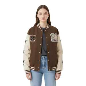 High Quality Wool & PU Leather Sleeve Varsity Jacket Unisex Varsity Jacket Manufacturer Custom High Quality Varsity Jacket - Product Image 6