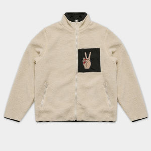 <b>Men's</b> Blank <b>Sherpa</b> <b>Fleece</b> Zip up Coats Jackets Latest Design Wholesale Customized Logo Printing <b>Sherpa</b> <b>Fleece</b> Jacket for <b>Men</b> - Product Image 6