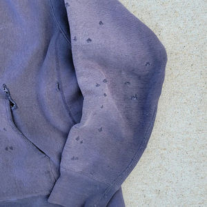 เสื้อฮู้ดดี้ผู้ชายไซส์ใหญ่ ผ้าฝ้ายเฟรนช์เทอร์รี่เนื้อหนา 100% ระบายอากาศได้ดี สไตล์วินเทจ ล้างสีแบบแอซิดวอช สำหรับฤดูหนาว - Product Image 5