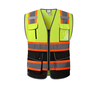 Chaleco de trabajo reflectante de alta calidad para trabajadores, precio al por mayor, chaleco de trabajo con logotipo personalizado. - Product Image 6