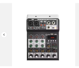 Console de mixage audio 4 canaux avec enregistrement USB, 4 entrées/4 sorties, alimentation fantôme, pour diffusion en direct - Product Image 4