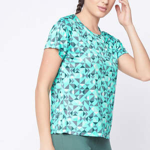 Camiseta de Manga Corta para Mujer, Sublimada, al por Mayor, de Lona, con Estampado Veraniego para la Temporada de Invierno - Product Image 4