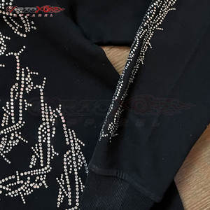 Bling strass sweat pour hommes avec brillant élégant et coupe ample luxe hommes strass sweat - Product Image 4