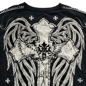 T-shirt délavé pour femme style vintage en coton délavé, décontracté, streetwear, mode quotidienne, haut d'été - Product Image 4