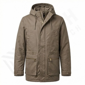 Nouvelle veste parka classique à capuche pour homme confortable 2025, parka personnalisable de qualité supérieure - Product Image 1