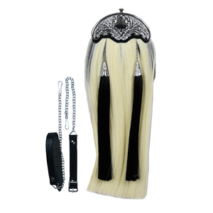 Tassel Horse Hair Sporran Custom Made Two Tassel Horse Hair Sporrans Hand Stitched Horse Hair Sporran - Product Image 1