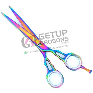 กรรไกรตัดผมทำจากสเตนเลส,กรรไกรตัดผมสำหรับช่างตัดผมมีขอบไทเทเนียม - Product Image 2