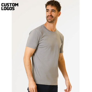 Camiseta holgada deportiva con cuello redondo para gimnasio para hombre al por mayor, Camiseta lisa de manga corta de alta calidad - Product Image 2