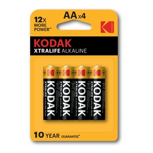 4 batterie Kodak XTRALIFE AA LR6 (confezione blister) - Product Image 1