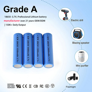 KC CE UL gecertificeerde ICR18650 3.7V Li-ion oplaadbare batterijcel met bescherming voor zaklamp en elektrische schroevendraaier - Product Image 1