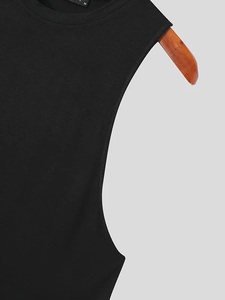 Dernier débardeur de fitness pour hommes avec logo personnalisé 100% polyester séchage rapide grande taille tissage tricoté meilleure qualité fabriqué au Pakistan - Product Image 5