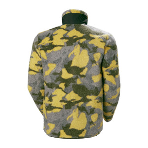 Veste polaire réversible en laine oversize imprimée Sherpa duveteuse pour hommes hiver 100% personnalisée OEM - Product Image 2
