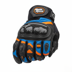 Gants personnalisés du club de moto Malik Raza, en cuir de chèvre, petites commandes bienvenues, vente en gros - Product Image 4