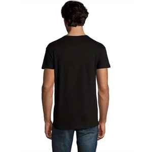 T-shirts de Offre Spéciale à col rond personnalisés de haute qualité avec pierre du Rhin noir embelli pour t-shirt pour hommes - Product Image 4