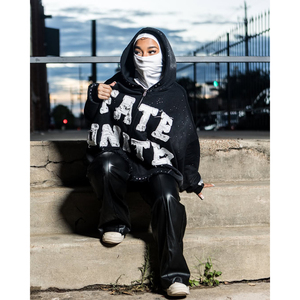 Sudaderas con capucha de punto personalizadas para hombre de servicio OEM 360g con serigrafía Ropa informal cómoda y duradera - Product Image 2