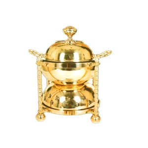Table Catering Food Serving Chafing Dish <b>Buffet</b> Food <b>Warmer</b> Chafing Dish Copper Plated Finishing - Product Image 6