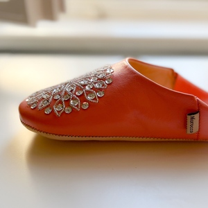 Babuchas Marroquíes Hechas a Mano de Cuero Genuino, Ligeras y Suaves para Invierno, para Mujer, Zapatos de Casa, Venta al por Mayor - Product Image 5