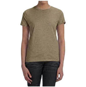 Camiseta Informal de Corte Regular para Mujer, Transpirable, de Secado Rápido, Tejido de Punto, Diseño Sólido, Manga Corta - Product Image 1