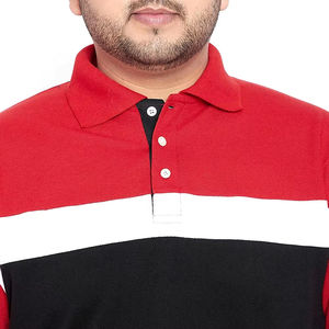 Polo de talla grande para hombre de COLOR y TALLA personalizada de suministro de fábrica, Polo transpirable de talla grande para hombre más vendido - Product Image 2