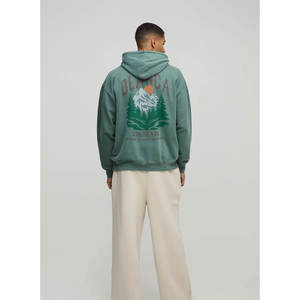 Sudaderas con capucha de gran tamaño para hombre con manga raglán de 600 GSM y peso pesado con logotipo personalizado, sudaderas gruesas lisas, Sudadera con capucha unisex de talla grande - Product Image 2