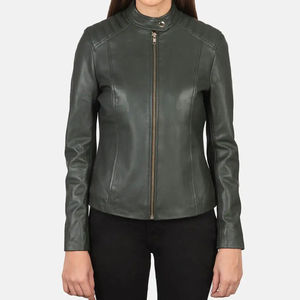 Latest Design Women's High Performance Winter Breathable Comfortable <b>Sheep</b> <b>Skin</b> Finished Genuine Leather <b>Jackets</b> - Product Image 1
