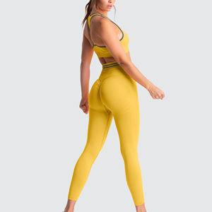 OEM Leggings personalizados Ropa de fitness y yoga Pantalones de yoga Leggings de cintura alta Mujeres personalizadas Cintura elástica, Leggings de yoga - Product Image 2