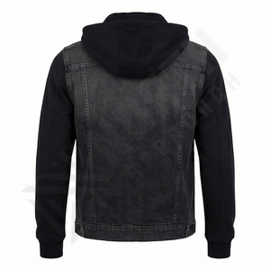 Chaqueta Vaquera de Alta Calidad Estilo Urbano para Hombre, Nueva Moda 2025, Bolsillos Laterales, Corte Ajustado, Cuello Alto, Reversible, para Invierno - Product Image 2