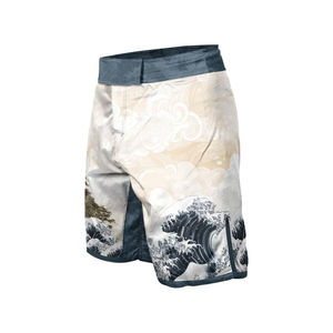 Shorts de MMA respirants de haute qualité, vente en gros OEM, shorts de combat simples et extensibles, shorts de MMA et de kick-boxing, matière polyester et élasthanne - Product Image 2