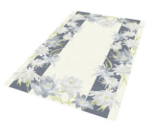 Alfombra de seda de bambú de lana de pelo alto de tamaño personalizado patrón abstracto para sala de estar Hotel Oficina dormitorio sin MOQ - Product Image 1