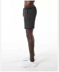 High Quality Acid Washed Cotton Shorts for Men Custom Logo Street Wear New Arrival Eco-Friendly Solid Pattern Decorations - Product Image 3