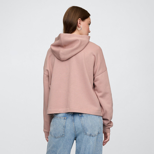 Nardon Apparel otoño nueva llegada suelta Zip Up Sudadera con capucha mujer manga larga cintura ajustada diseño precio barato transpirable - Product Image 2