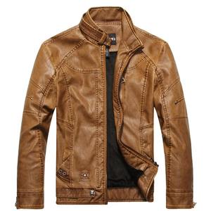 2025 automne hiver nouveau hommes en cuir PU moto veste détachable à capuche et coupe-vent Style rétro coupe ajustée Design de mode - Product Image 5