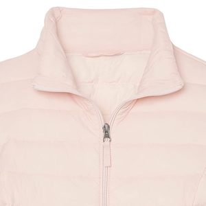 Women's Winter Puffer Jacket With Hooded and Zipper Cotton-Filled Breathable <b>Fabric</b> Coat Puffer Jacket - Product Image 5