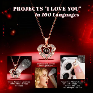 Fiore Preservato Rosa Rossa con Collana a Cuore <span class=keywords><strong>in</strong></span> Argento Sterling Ti Amo <span class=keywords><strong>in</strong></span> <span class=keywords><strong>100</strong></span> <span class=keywords><strong>Lingue</strong></span>, Regalo per Moglie, Mamma, Fidanzata - Product Image 4