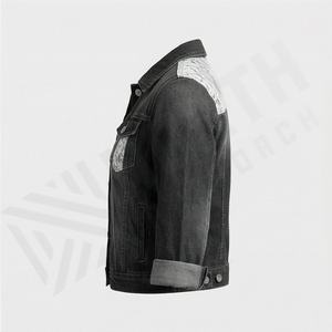 Chaquetas Vaqueras de Mezclilla Personalizables, Casuales, Modernas, de Marca, Retro, Holgadas, Vintage, Lavadas, Lisas, para Mujer, Ropa de Calle Elegante - Product Image 3