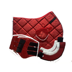 Tapis de selle respirant et léger pour l'équitation en hiver Look de vacances amusant pour les événements équestres Tapis de selle - Product Image 1