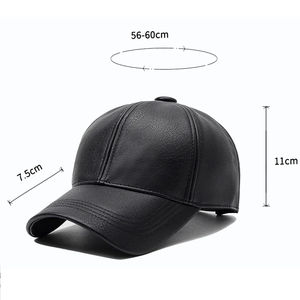 Gorras de Béisbol de Cuero Unisex con Logotipo Personalizado de Alta Calidad, Transpirables, Impermeables, Ajustables, Estilo Deportivo Casual de Lona Sólida - Product Image 6