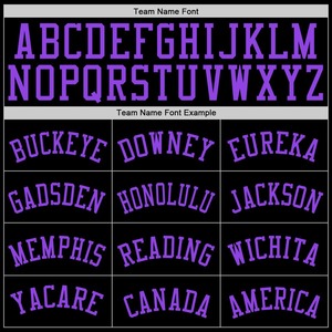 Jersey de béisbol auténtico monstruo 3D morado negro personalizado - Product Image 4