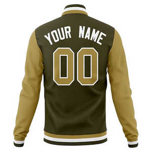 Chaqueta de invierno personalizada Varsity Lettermen, chaqueta universitaria de béisbol con mangas de cuero de alta calidad para hombres - Product Image 6
