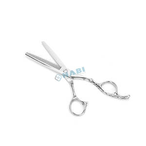 Ciseaux de barbier professionnels en acier inoxydable allemand de 6,5 pouces avec manche en forme de dragon, ciseaux à effiler les cheveux, fabricant de ciseaux à effiler professionnels - Product Image 1