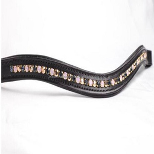 สายคาดคิ้วหนังนิ่มแฮนด์เมดทรงโค้ง,แหวนคริสตัลสีทองประดับกุหลาบมอนทาน่าโอปอลและคาปรี - Product Image 4