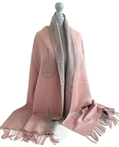Mantón de lana para mujer de nuevo estilo 2024, servicio OEM para ropa informal de invierno y otoño, bufandas y chales tradicionales a precio de oferta - Product Image 1