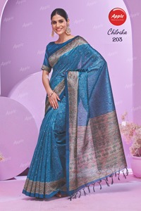 Madhubani ชุดส่าหรีผ้าไหมผ้าฝ้ายพิมพ์ลายดอกไม้หรูหราเสื้อผ้าพื้นเมืองทำมือแสนสวยแบบดั้งเดิมผ้าคอตตอนใส่สบายสำหรับเทศกาล - Product Image 3